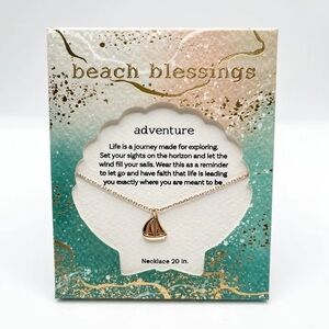 PERIWINKLE Beach Blessings Necklace Sailboat NWT